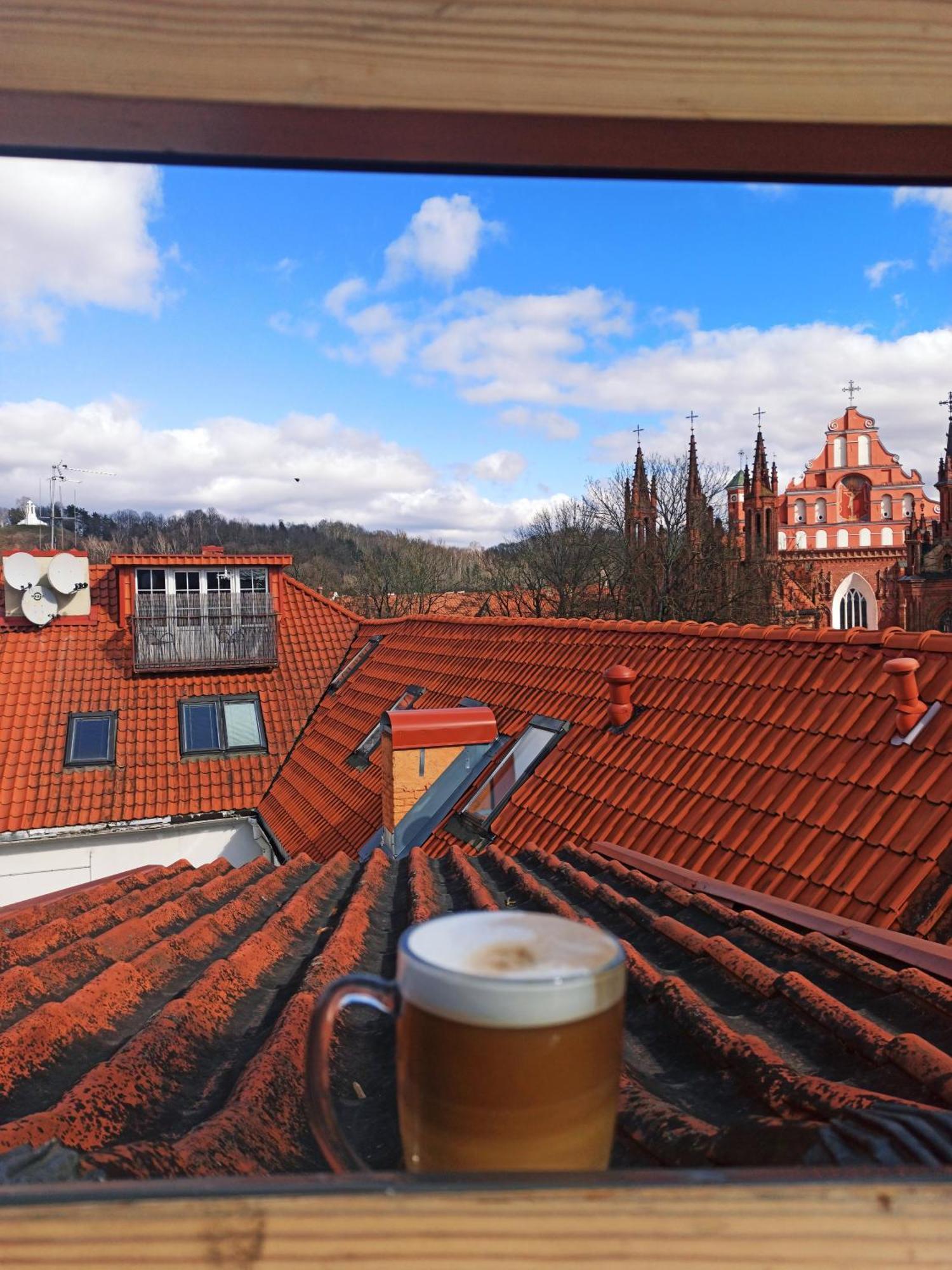 Private Sauna & 4 Bedrooms Old Town Rooftop Apartment VNO Eksteriør billede